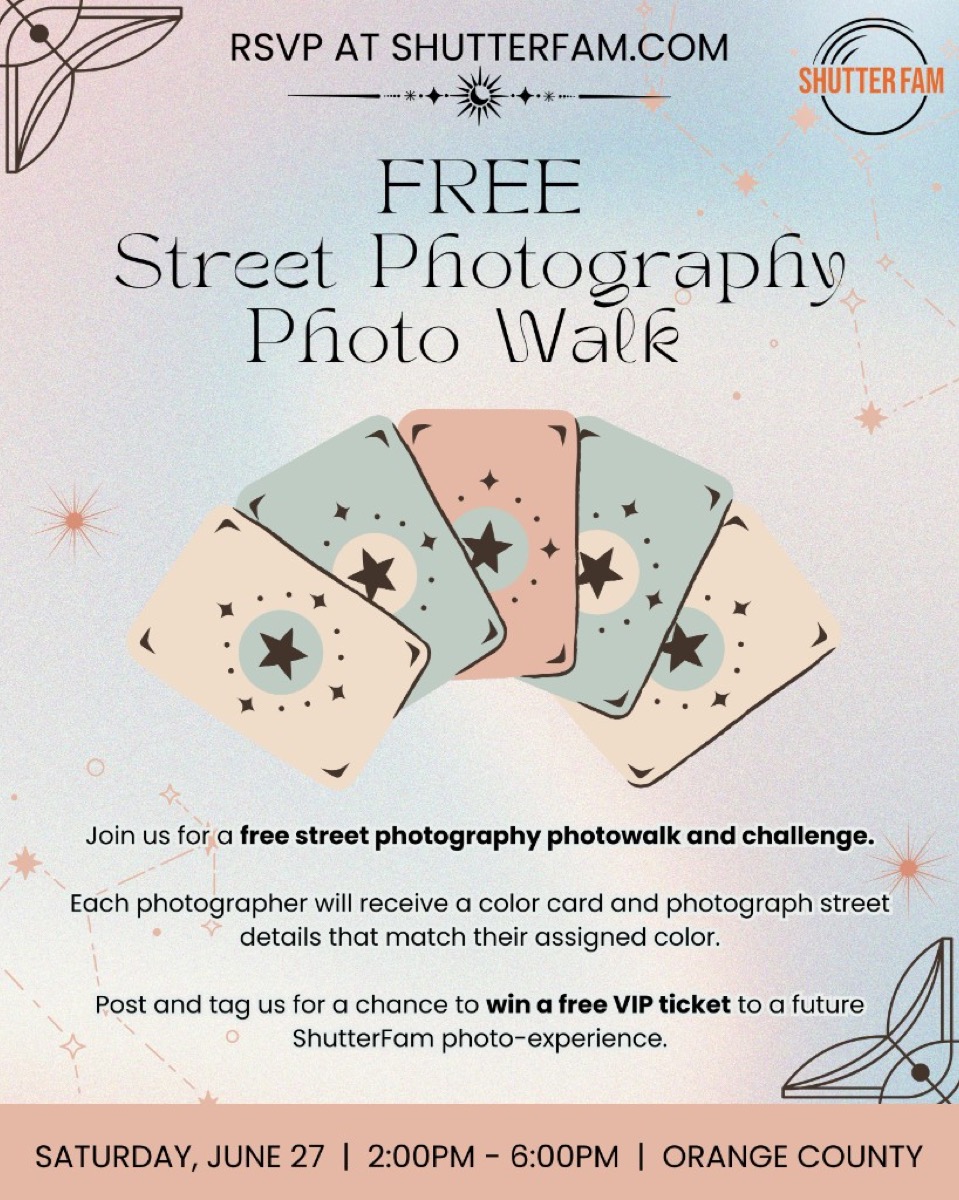 ShutterFam Photo Walk Challenge flyer